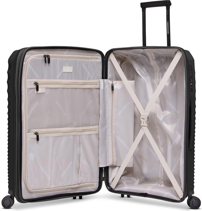 Immagine prodotto Farmhood Set di valigie Eco Edition a 4 ruote 3 pezzi con piega elastica (114 l, XL (da 115l))