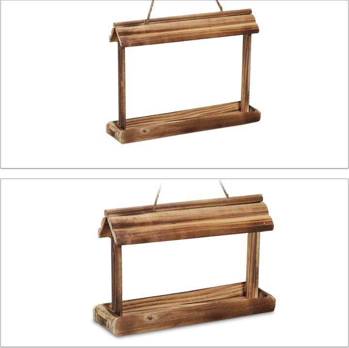 Actual product image Relaxdays 2x bird feeder