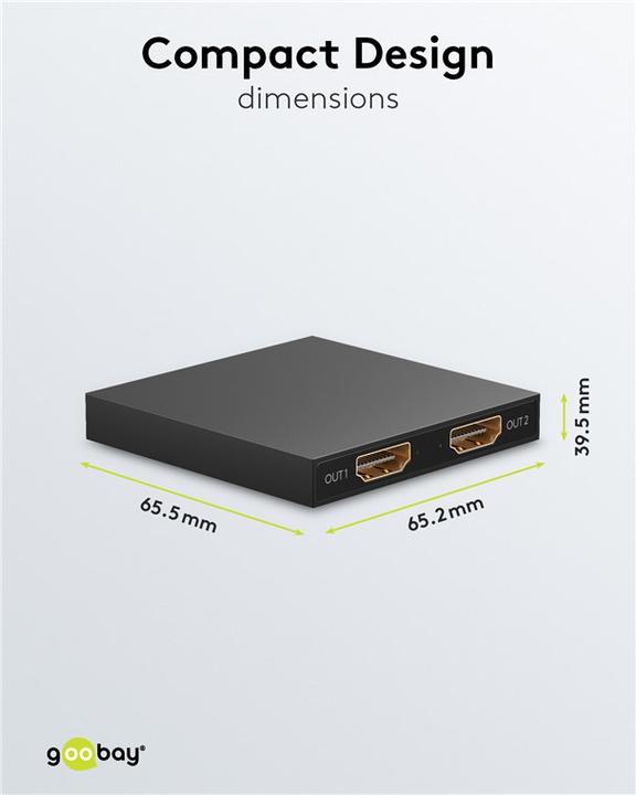 Produktbild Goobay HDMI-Splitter 1 auf 2 4K @ 30 Hz