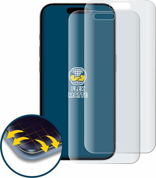 Image du produit BROTECT Full-Cover Protection Mat (2 pièce(s), Apple iPhone 15 Plus)