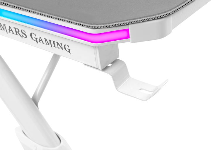 Actual product image Mars Gaming Bureau Gamer MGD140 RGB (Blanc)