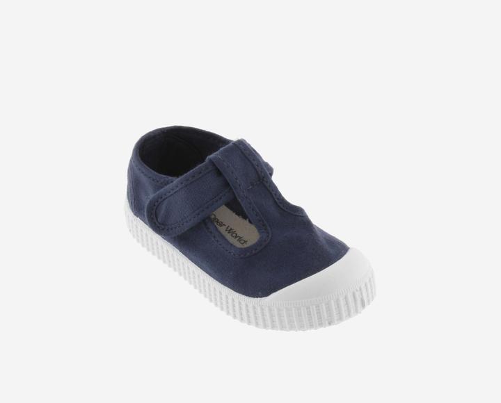 Produktbild Victoria klett-schuhe für kinder 1915 toile teintée (24)