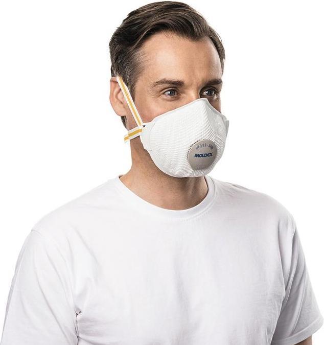 Produktbild Moldex Atemschutzmaske Air Plus ProValve 340801 FFP3 / V R D mit Ausatemventil (FFP3, 5 x)