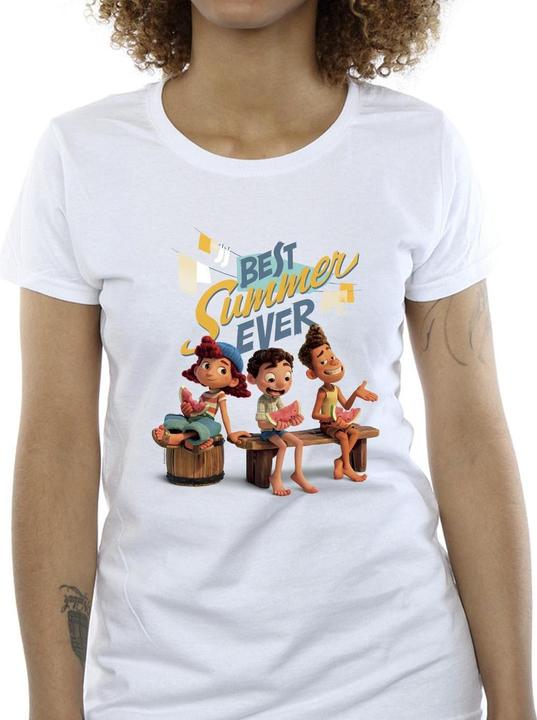 Actual product image Disney Womens/Ladies Luca Best Summer Ever Cotton T-Shirt (S)