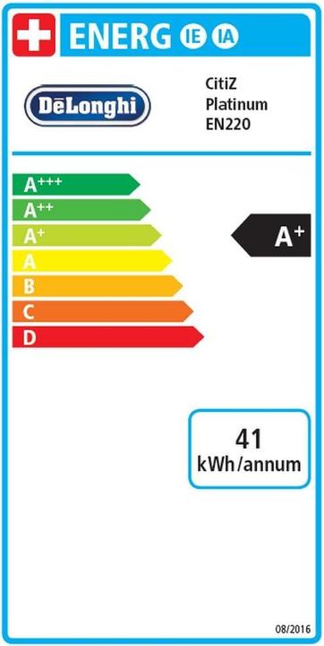 Energie-Label De'Longhi Nespresso CitiZ Platinum (NESPRESSO Original)