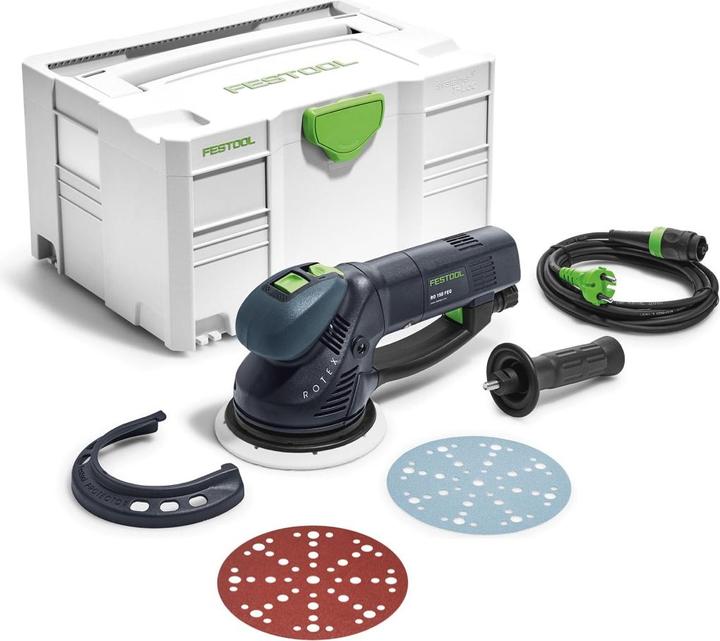 Produktbild Festool RO 150 FEQ-Plus ROTEX Getriebe Exzenterschleifer 720W 5mm Hub ( 571805 ) im Systainer + 50x (Exzenterschleifer, 720 W)