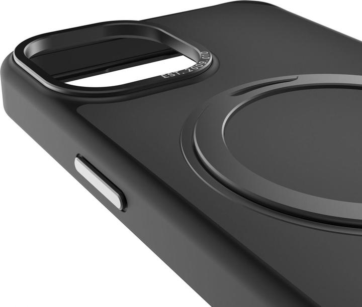 Actual product image Decoded Recycled Plastic Loop Stand Backcover iPhone 15 Black (Apple iPhone 15)