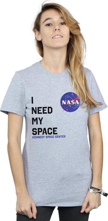 Actual product image Nasa Womens/Ladies I Need My Space Cotton Boyfriend T-Shirt (M)