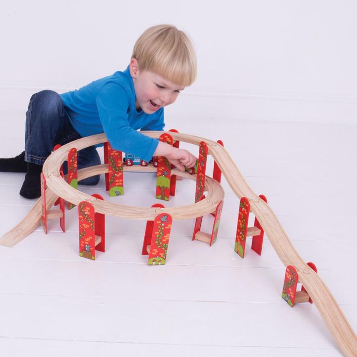 Actual product image Bigjigs Wooden Track Viaduct Extension Set