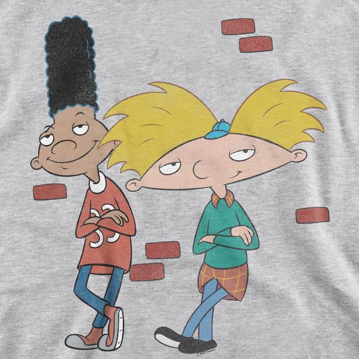 Actual product image Hey Arnold! Unisex Adult Leaning Arnold & Gerald Sweatshirt (L)