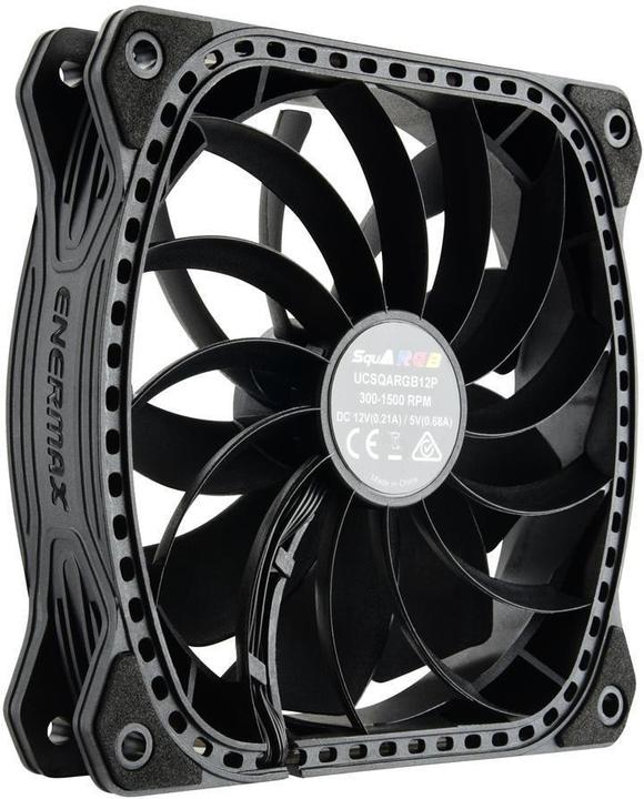Actual product image Enermax Case fan SquARGB 3-pack (120 mm, 3 x)