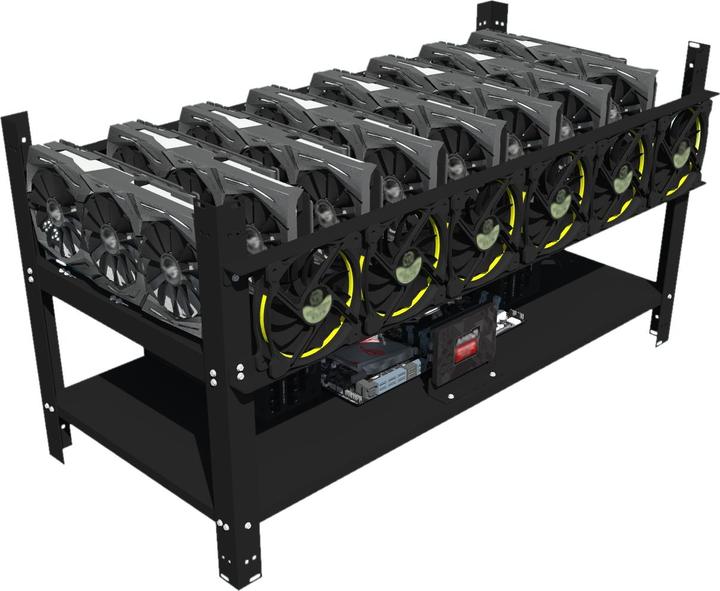 Image du produit Akyga Châssis pour l'excavateur de cryptomonnaie 8GPU AKM081 (ATX)