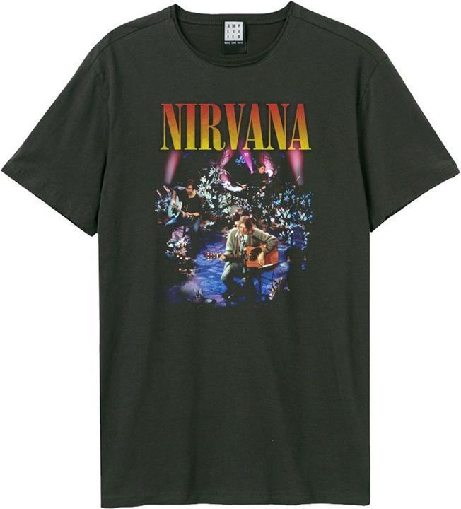 Actual product image Amplified Unisex Adult Unplugged In New York Nirvana T-Shirt (XL)