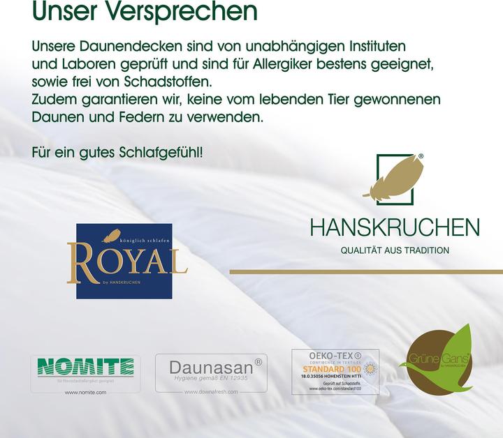 Image du produit Hanskruchen Royal (1120 g, 200 x 220 cm)