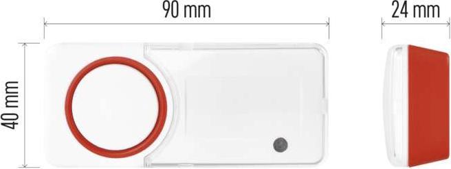 Actual product image Emos Replacement Button for Wireless Doorbell P5750