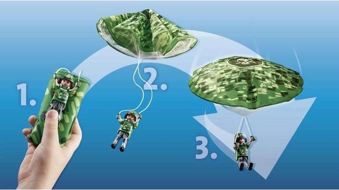 Actual product image Playmobil Police helicopter: parachute chase (70569, Playmobil City Life)