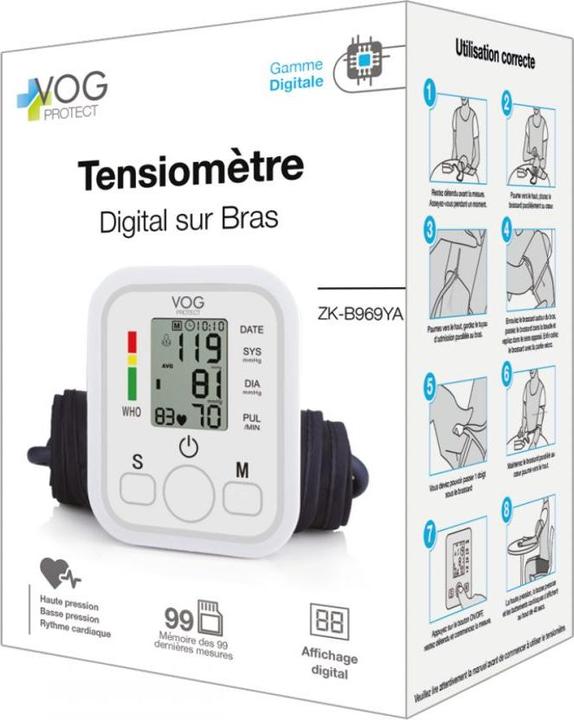 Actual product image Vog Protect Digital upper arm blood pressure monitor (Blood pressure monitor upper arm)