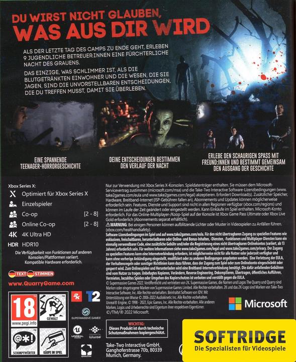 Actual product image 2K Games The Quarry (Xbox Series X, DE)