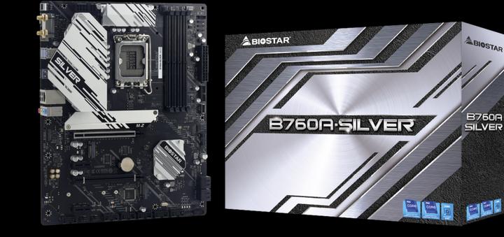 Produktbild Biostar MB B760A-Silver (B760,S1700,ATX,Intel) (LGA 1700, Intel B760, ATX)