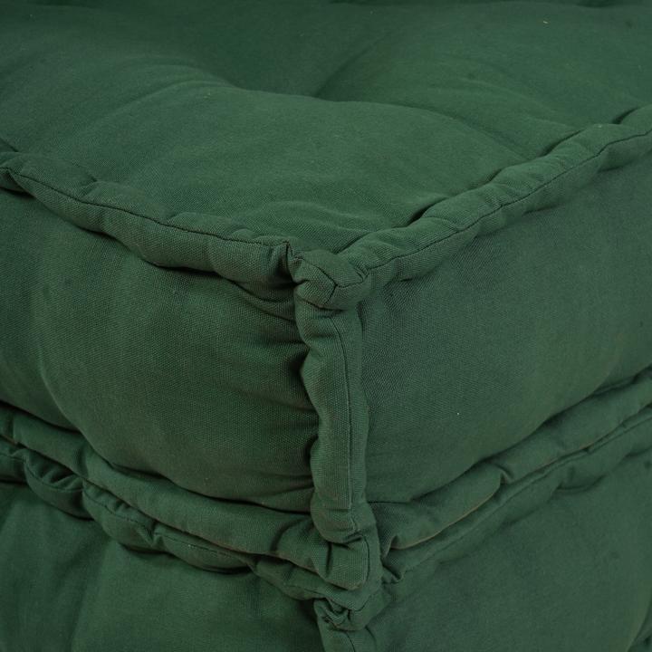 Image du produit VidaXL Modularer Pouf 4er Set Grüner Stoff