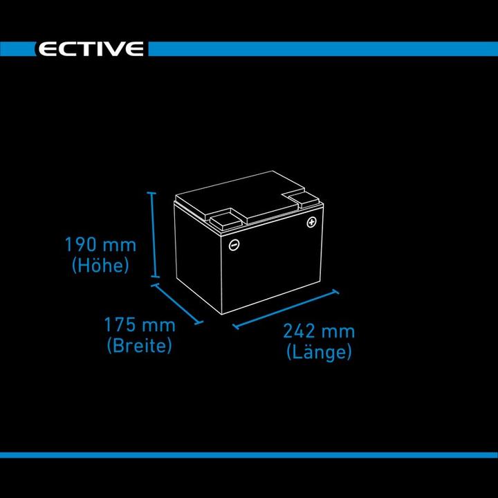Produktbild Ective LC 75 Dual LFP | Starter- und Versorgungsbatterie (12 V, 75 Ah, 825 A)