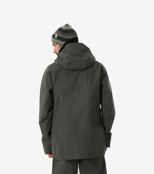 Actual product image Wedze Men's ski jacket warm and breathable - FR500 dark green (XXL)
