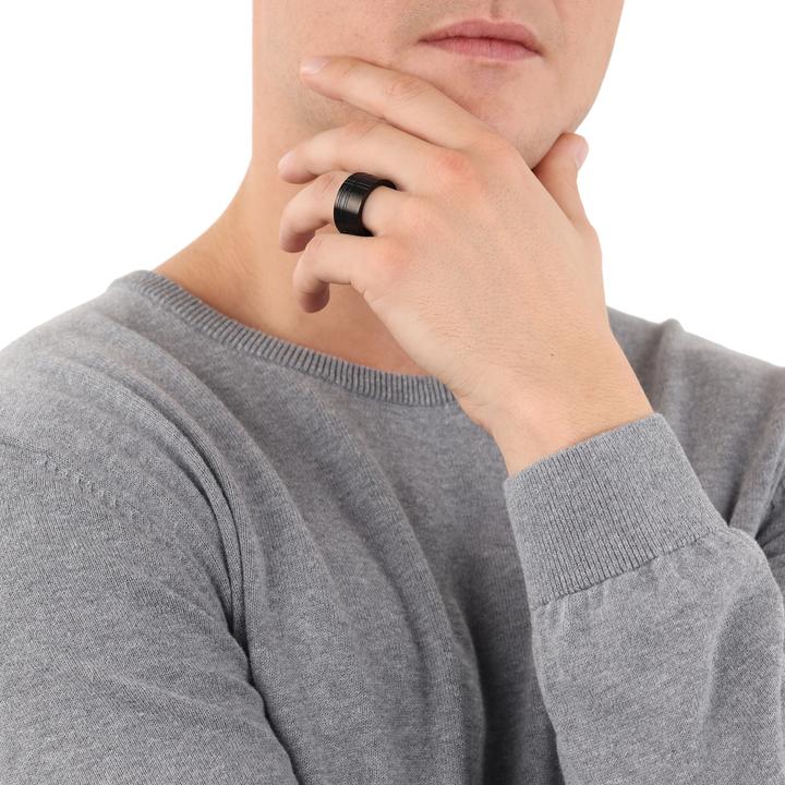 Immagine prodotto S.Oliver Ringe für Herren, Edelstahl (66, 925 Argento)