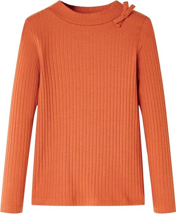 Immagine prodotto VidaXL Camicia da bambino a maniche lunghe arancione scuro 116,Materiale: 95 (116)
