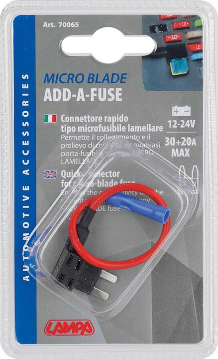 Actual product image Lampa Current collector for micro-blade fuse, 12/24V