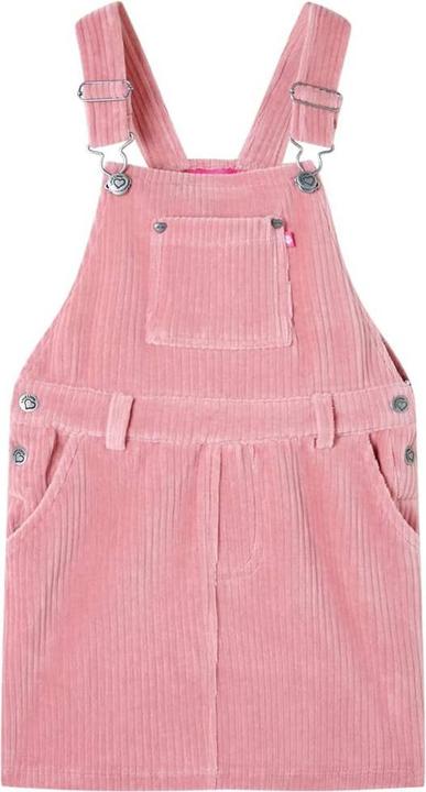 Produktbild VidaXL Kinder-Latzkleid Cord Hellrosa 104,Material: 58 % Baumwolle (104)