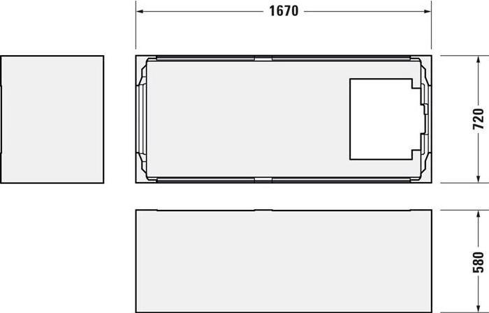 Immagine prodotto Duravit Supporto vasca D-NEO per 700479, 1700x750mm