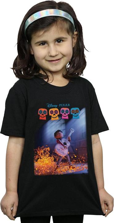 Actual product image Disney Girls Coco Miguel Playing Guitar Cotton T-Shirt (140, 146)