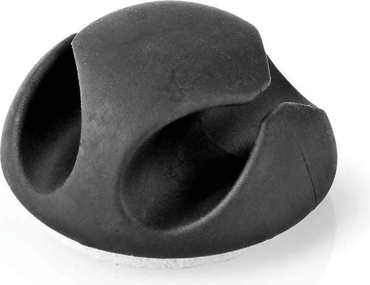 Immagine prodotto Nedis Gestione dei cavi Clip per cavi bloccati 6 pezzi Spessore massimo del cavo: 5 mm Silicone 20 mm Nero