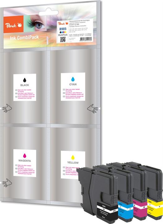 Immagine prodotto Peach Cartucce d'inchiostro economiche compatibili con LC-985VAL (M, FC, C, Y)