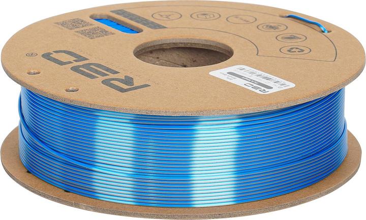 Actual product image R3D eSilk Magic-PLA Black-Blue Filament 1.75mm 1Kg (PLA, 1.75 mm, 1000 g, Black, Blue)
