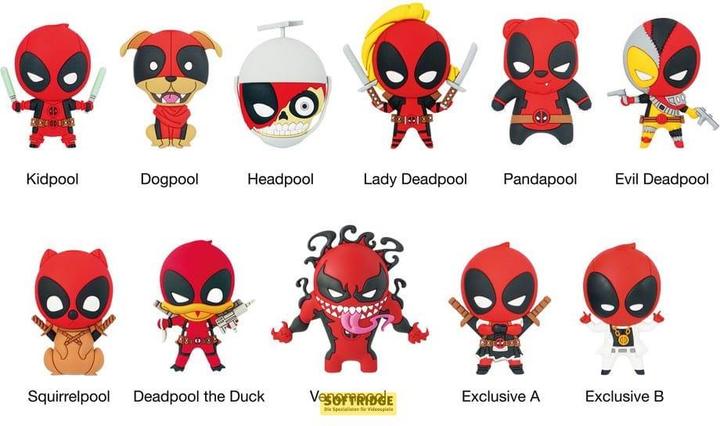 Monogram Int. Marvel série 3 présentoir porte-clés sac à dos Deadpool (24)