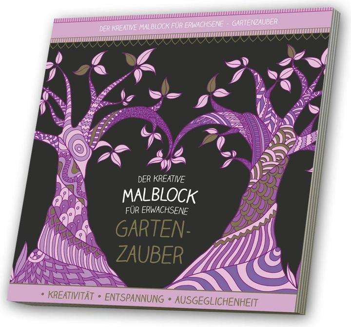 Produktbild Malblock für Erwachsene Gartenzauber