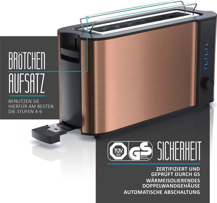 Image du produit Arendo Grille-pain à fentes longues FRUKOST Copper