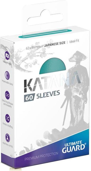 Ultimate Guard Carta manica Katana Maniche giapponese Dimensione Turchese 60