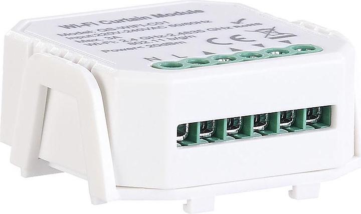 Produktbild Luminea WLAN-Unterputzmodul für smarte Rollladen-Steuerung per App & Sprache (46 x 46 x 19 mm)