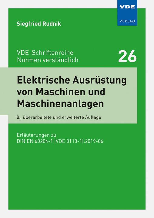 Actual product image Elektrische Ausrüstung von Maschinen und Maschinenanlagen (German, Siegfried Rudnik, 2021)