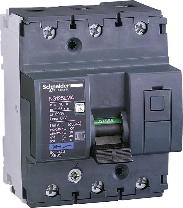Immagine prodotto Schneider Electric SE 18881 Interruttore automatico Ng125Lma 3P 10A Ma