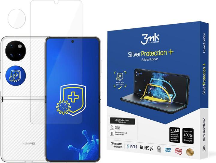Actual product image 3MK Silver Protect + Huawei P50 Pocket Folded Edition Wet Mount antimicrobial film (1 Piece, Huawei P50)