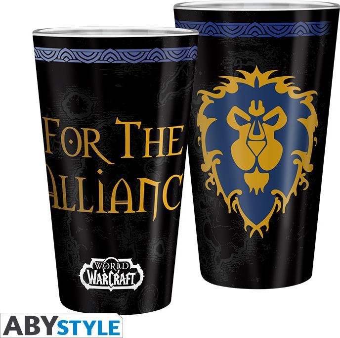 Image du produit ABYstyle WORLD OF WARCRAFT - Grand verre - 400ml - Alliance - box x2