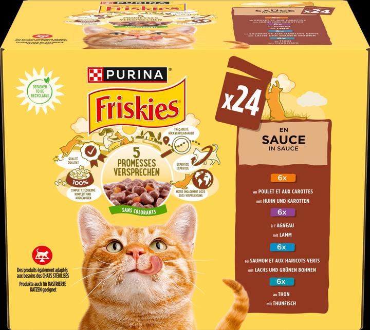 Produktbild Friskies In Sauce (Adult, 24 Stk., 2040 g)