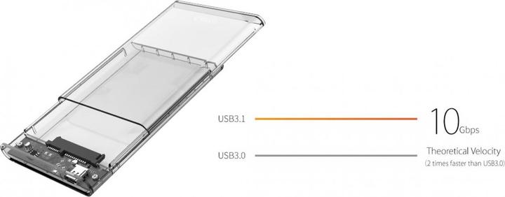 Image du produit Orico Boîtier pour disque dur USB-C 3.1 SSD HD 2.5 (2.5")