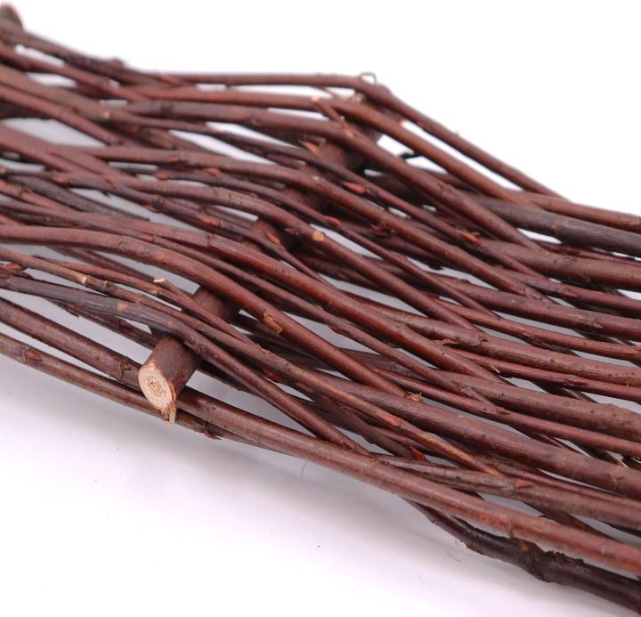 Produktbild Aquagart 2 Beeteinfassungen aus Weide 30x100cm I Beetbegrenzung /Weidenzaun zur Beetumrandung Rasenkante (100 cm)