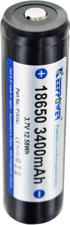 Immagine prodotto Keeppower Batteria 18650 protetta con PCB (1 pz., 18650, 3400 mAh)