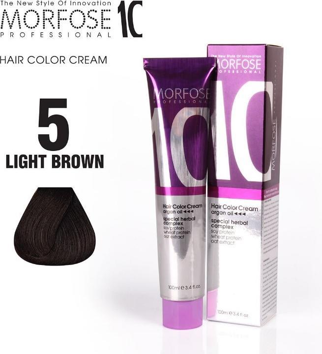Actual product image Morfose (5) Hair Color Light Brown 100ml (Tan)