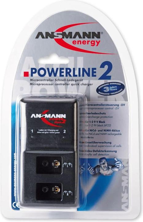 Actual product image Ansmann Powerline 2 (1 pcs., 9V Block, Chargers without battery)